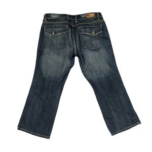 Refuge Distressed Stretch Capri Jeans Size 7 Junior Women's